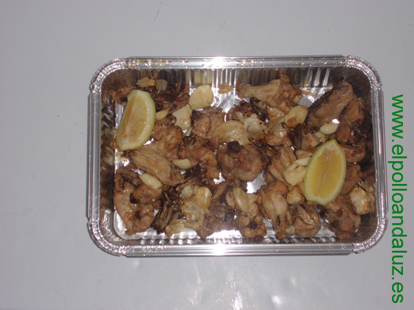 Pollo Frito al Ajillo