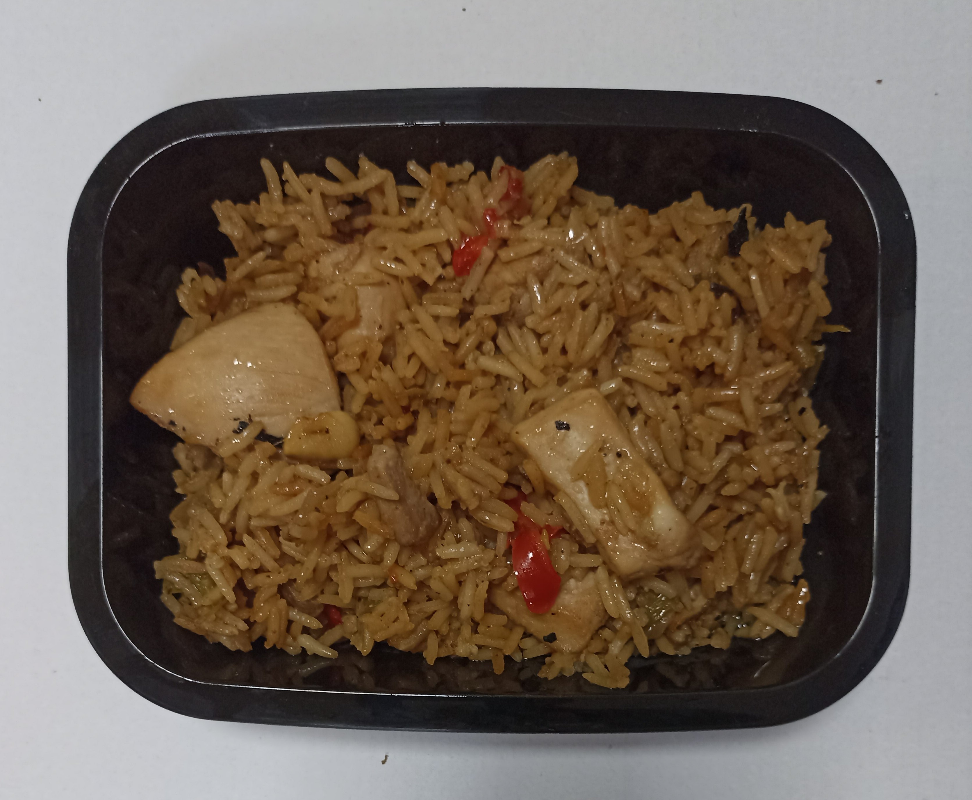 Salteado de pollo al teriyaki (ración)