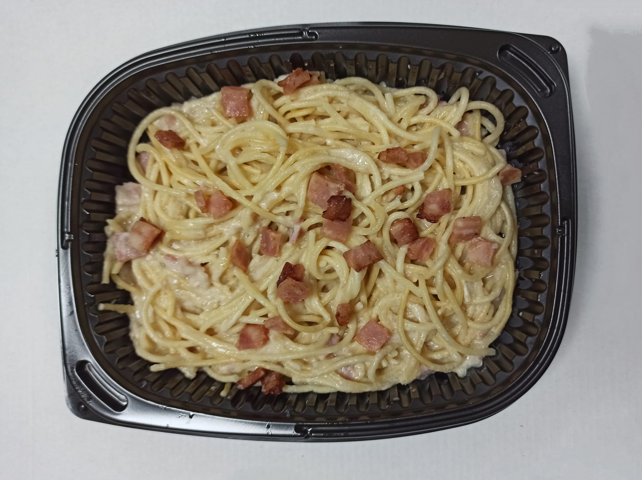 Spaguettis Carbonara (RaciÃ³n)