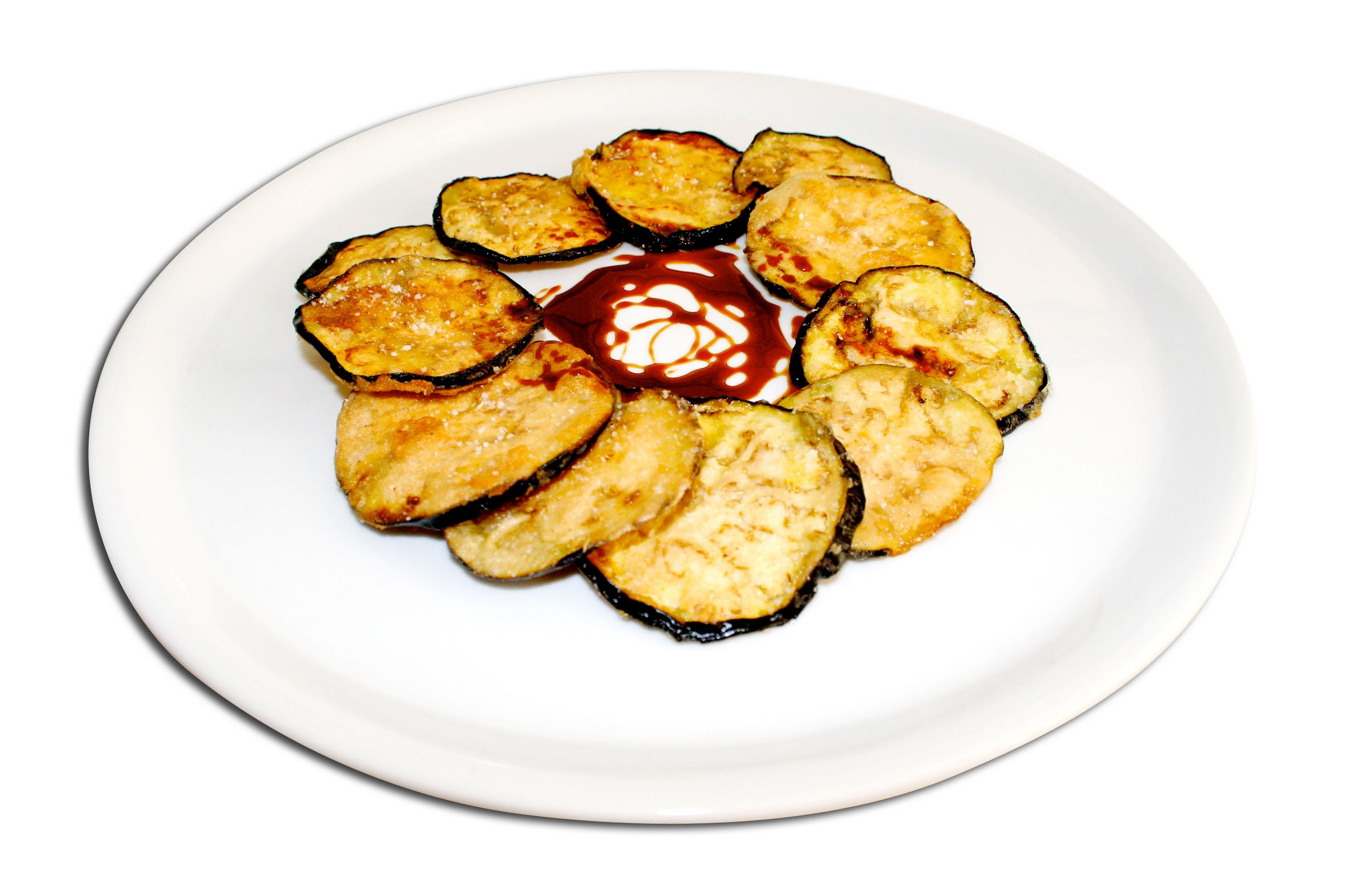 Berenjena en rodajas frita (1/4)
